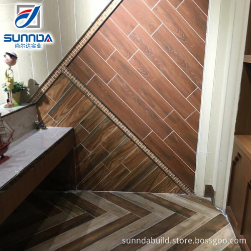 150x800mm ceramic wooden floor tiles with wood texture with compound paving style